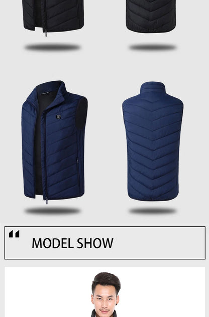 Men's USB Infrared Heated Vest Jacket