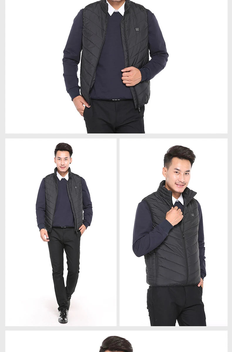 Men's USB Infrared Heated Vest Jacket