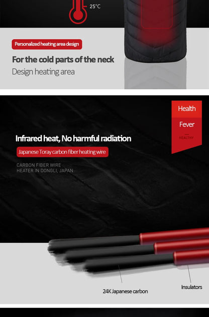 Men's USB Infrared Heated Vest Jacket