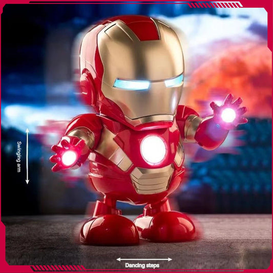 Dancing Marvel and DC Comics Action Figures - Iron-Man/Spiderman/Thanos/Hulk/Bumblebee/Batman