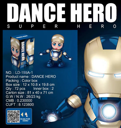 Dancing Marvel and DC Comics Action Figures - Iron-Man/Spiderman/Thanos/Hulk/Bumblebee/Batman
