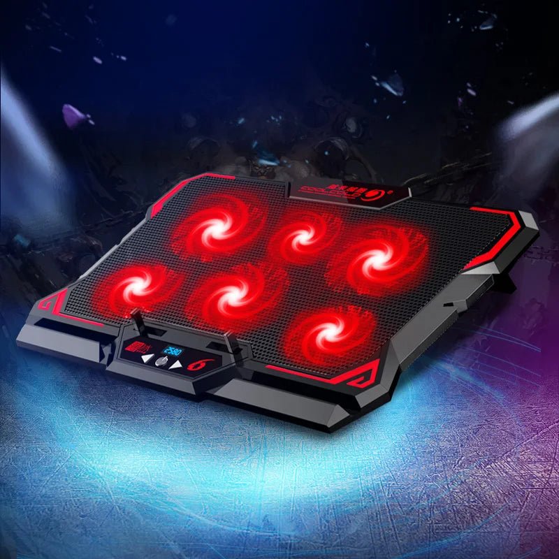 COOLCOLD 17inch Gaming Laptop Cooler (6 Fan) - Gadgetroo