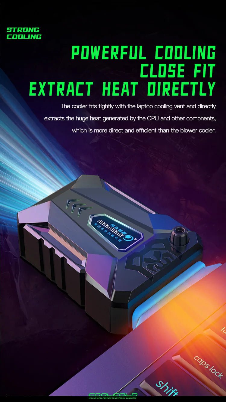 COOLCOLD Vacuum Portable Laptop Cooler - Gadgetroo