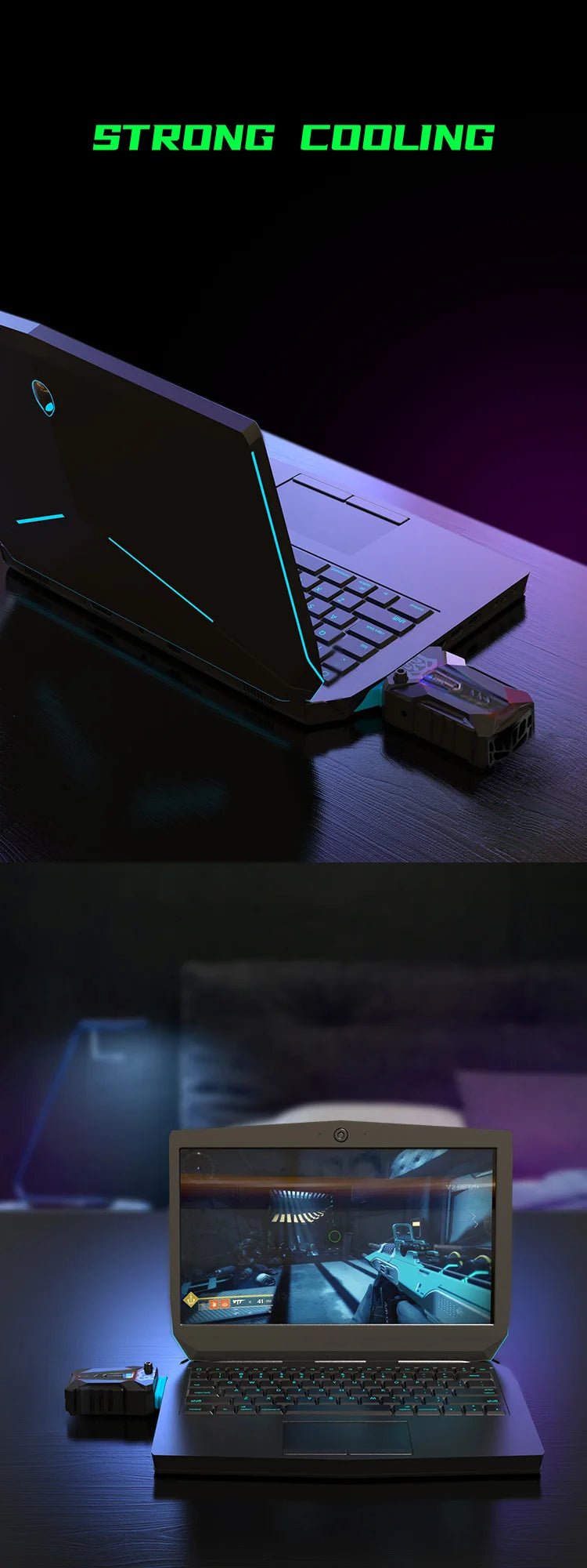 COOLCOLD Vacuum Portable Laptop Cooler - Gadgetroo