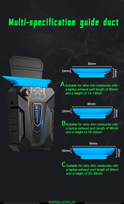 COOLCOLD Vacuum Portable Laptop Cooler - Gadgetroo