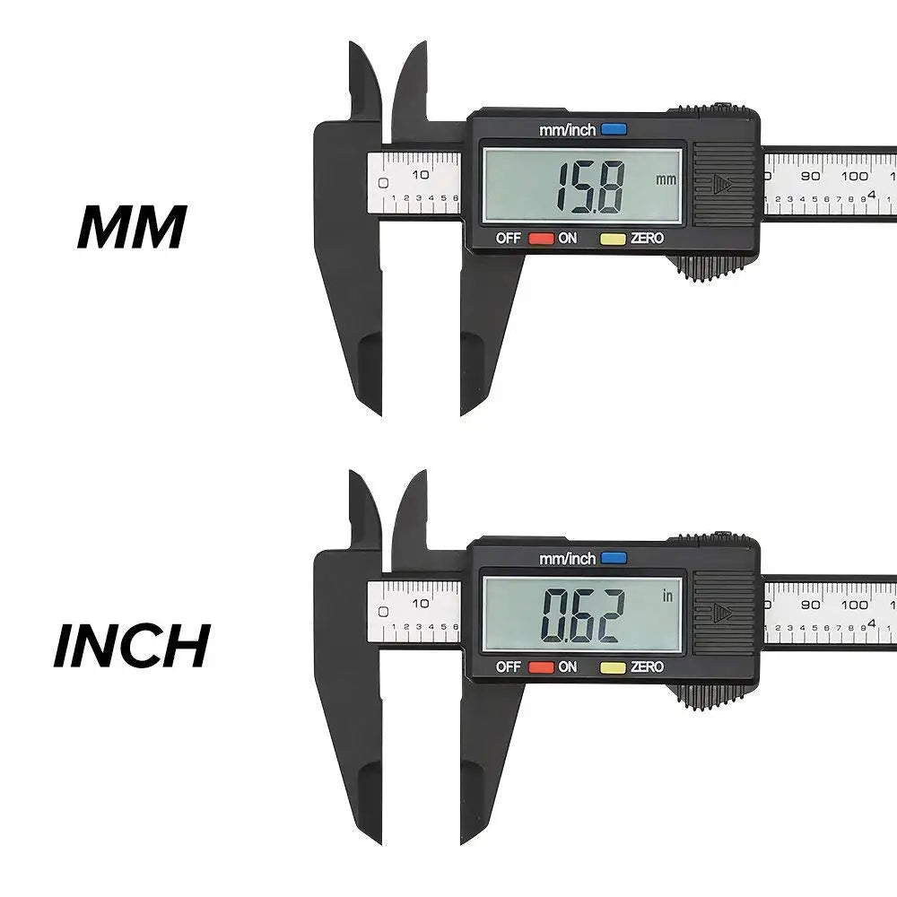 Digital Caliper/Gauge - 100mm/150mm Maximum Length (Battery Powered) - Gadgetroo