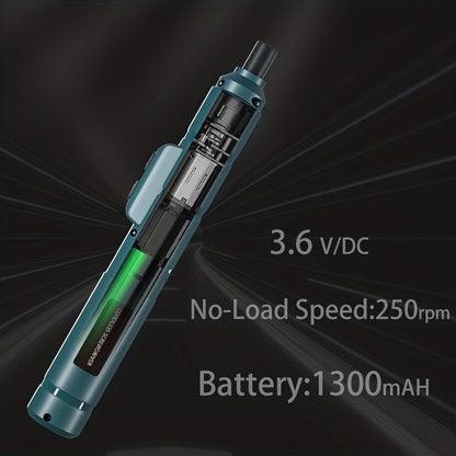 Electric Pen Screwdriver with 88 Different Screw Heads - Cordless - Gadgetroo