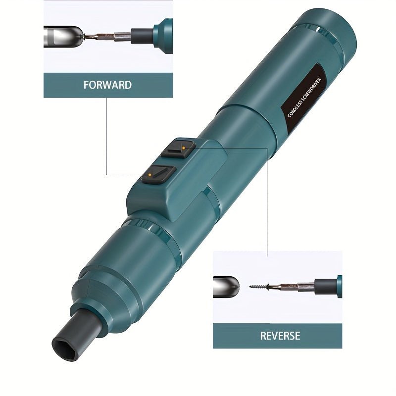 Electric Pen Screwdriver with 88 Different Screw Heads - Cordless - Gadgetroo