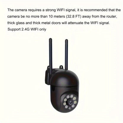 HD WIFI Surveillance Camera with Night Vision - Gadgetroo