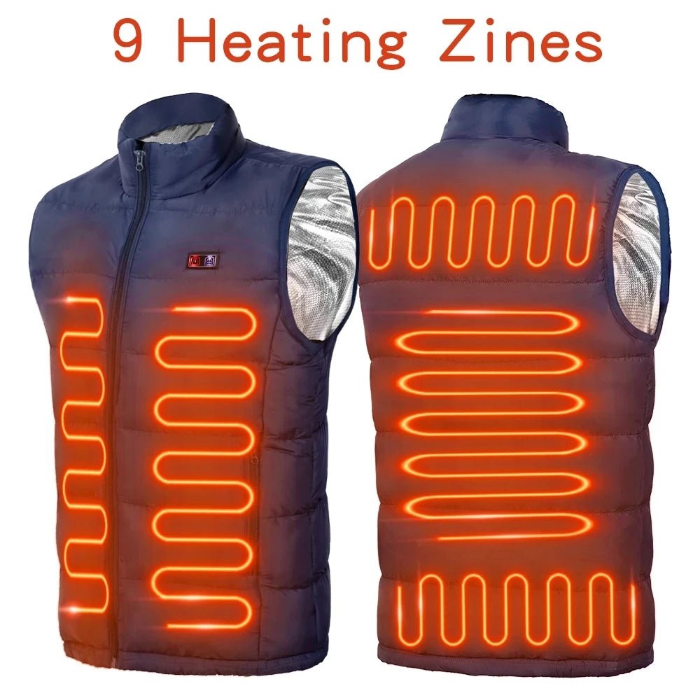 Heated Vest/Jacket/Coat - Graphene (USB Rechargeable) - Gadgetroo