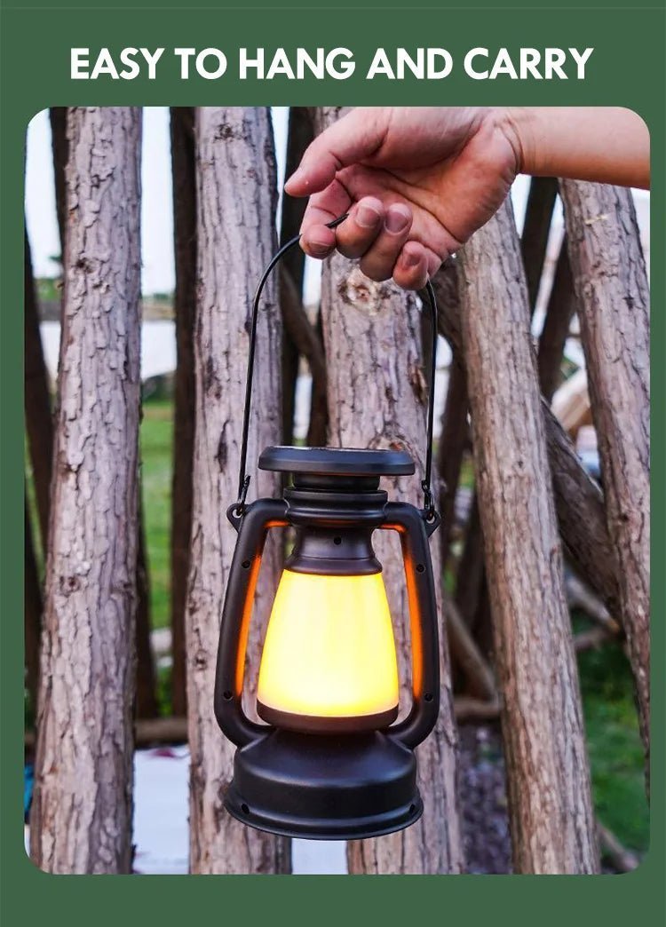 LED Portable Retro Lamp (Outdoor Camping Or Home Decoration) - Gadgetroo
