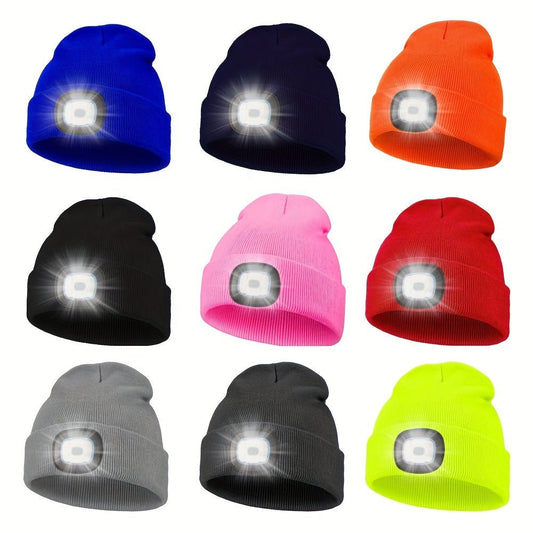 Outdoor Beanie - LED Light: USB Rechargeable (Unisex) - Gadgetroo