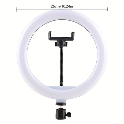 Phone Selfie - Tripod Stand With Plug - in LED Circle Light (146cm Length) - Gadgetroo
