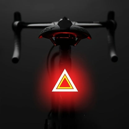 Retro Heart - Shaped LED Bicycle Taillight - (USB Rechargeable) - Gadgetroo