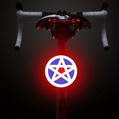 Retro Heart - Shaped LED Bicycle Taillight - (USB Rechargeable) - Gadgetroo