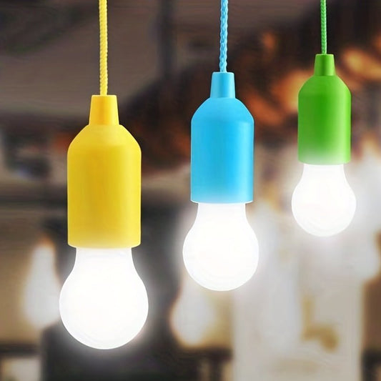 Retro LED Pull Cord Light - Hangable Retro Lightbulb (Battery Powered And Portable) - Gadgetroo