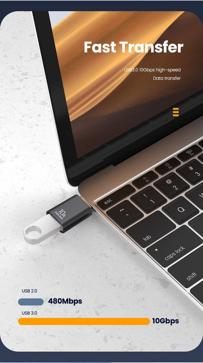 USB - C To USB - A Converter - Female/Male Or Male/Female - Gadgetroo