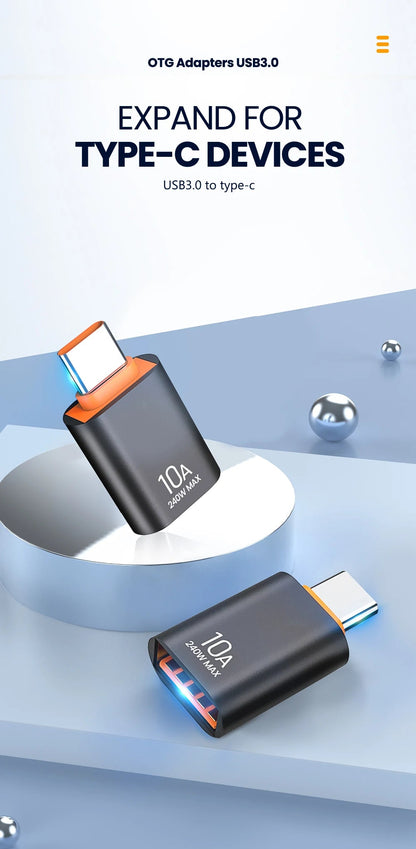 USB - C To USB - A Converter - Female/Male Or Male/Female - Gadgetroo