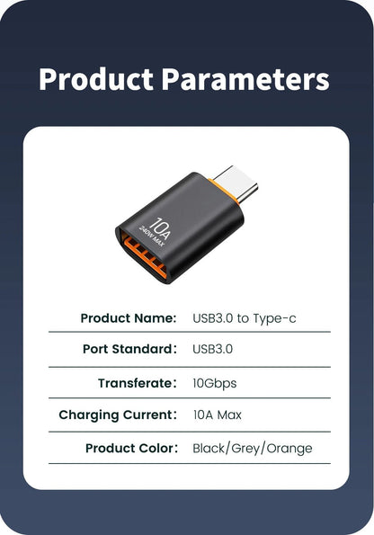 USB - C To USB - A Converter - Female/Male Or Male/Female - Gadgetroo