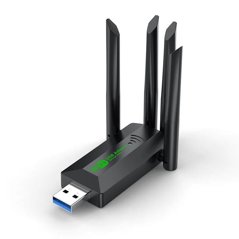 WiFi USB Adapter (2.4Gh/5Ghz) - Connect Your Laptop/PC To WiFi - Gadgetroo