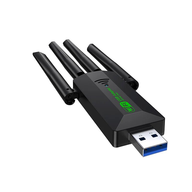 WiFi USB Adapter (2.4Gh/5Ghz) - Connect Your Laptop/PC To WiFi - Gadgetroo